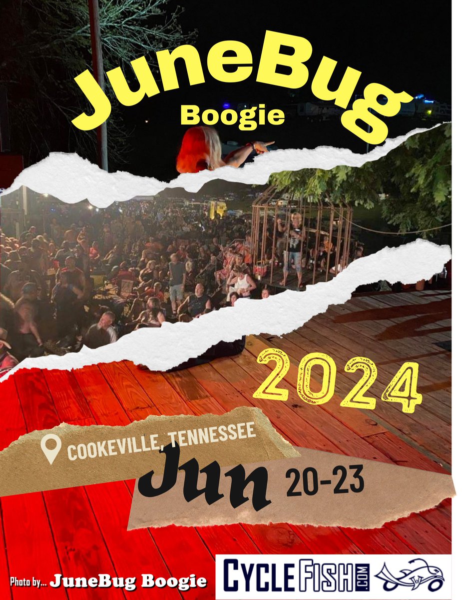 The JuneBug Boogie Motorcycle Rally is happening June 20th-23rd 2024

cyclefish.com/motorcycle_eve…

#bikerally #motorcycles #twowheels #cyclefish #bikerbabes