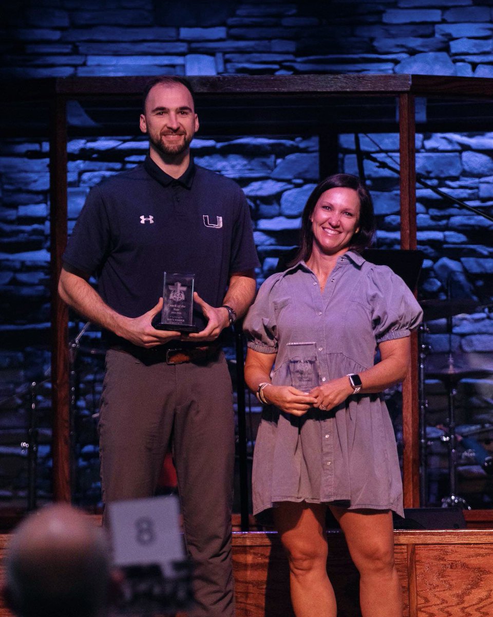 Congratulations to our 2024 FCA Coaches of the Year! Sally Echols (Model High School) Davy Fisher (Unity Christian School) They live out the four core values of FCA in everything they do: integrity, serving, teamwork & excellence. #fca247