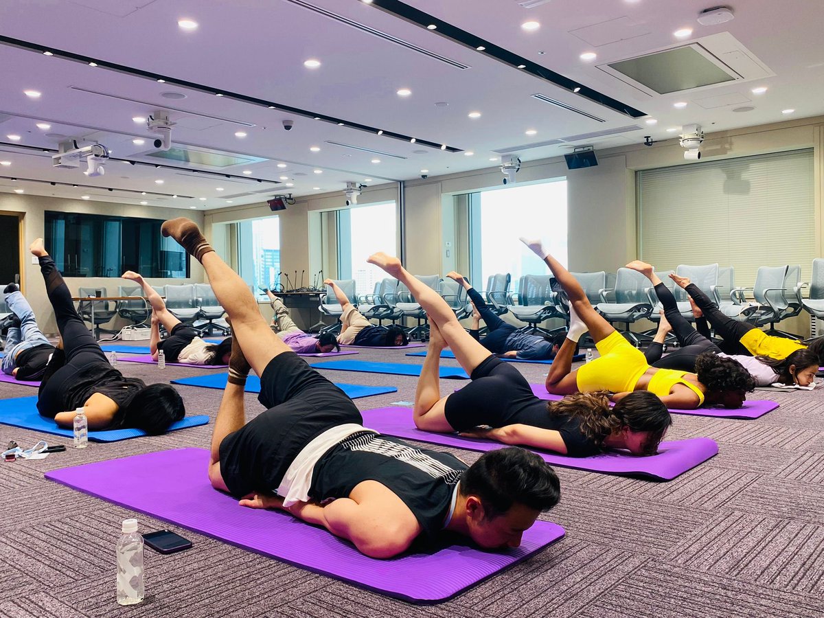 Countdown to #IDY2024
Glimpses of the Yoga session organised by Vivekananda Cultural Centre, Embassy of India Tokyo at the World Bank Tokyo Office. 
#ConnectingHimalayaswithMounFuji