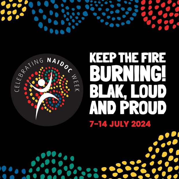 NAIDOC WEEK is 7 - 14 July 2024. Got plans yet?

If your org wants to participate in a meaningful way, head to hubs.ly/Q02t5xSz0 

Check out corporate activities from KidsCo. hubs.ly/Q02t5DK10 

2024's theme is 'Keep the Fire Burning! Blak, Loud and Proud'