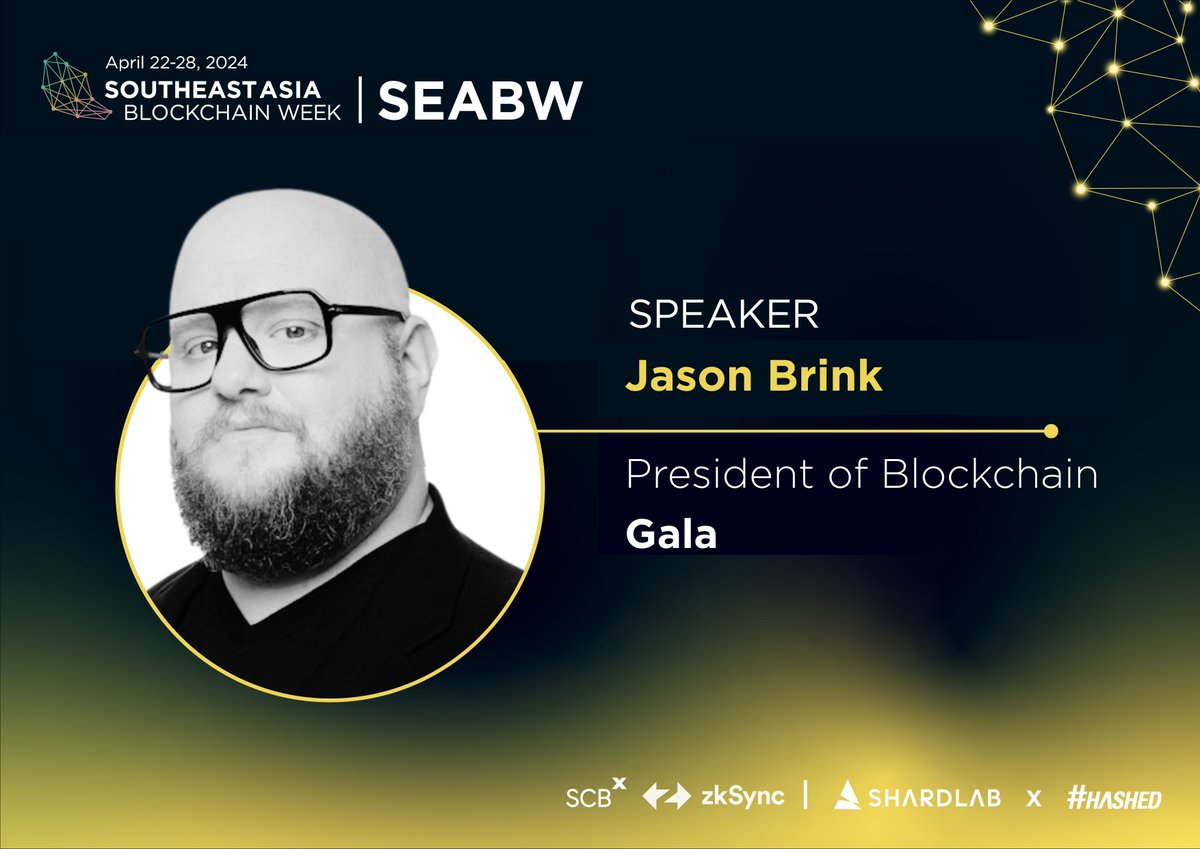 🌟 Meet Jason 'BitBender' Brink @BitBenderBrink, President of Blockchain at @GoGalaGames! Gala is the leading web3 entertainment platform. A blockchain entrepreneur & avid gamer, Jason has been deeply involved in the cryptocurrency space since 2014.