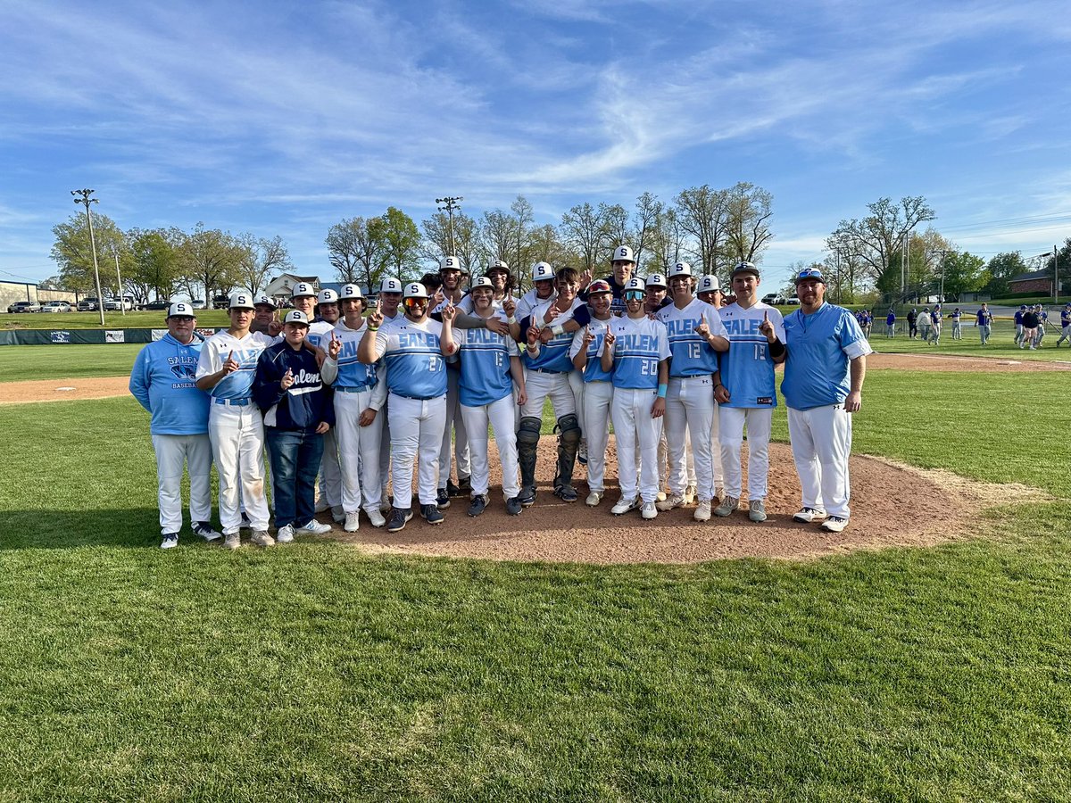 Varsity Baseball ⚾️ defeats Ava 1-0 which brings their record to 13-2 overall and 6-0 in the SCA. Tonight's victory guarantees at least a share of the SCA Championship!! #BlueTigers #GoBigBlue