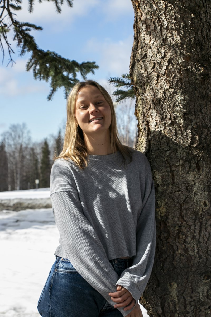 The 2024 Spring Graduation Commencement Ceremony is this Saturday, April 27! To celebrate the occasion, we have another graduate spotlight. This is Hannah Osland. Read Hannah's full graduate student spotlight ➡️ alaskapacific.edu/stories/gradua….