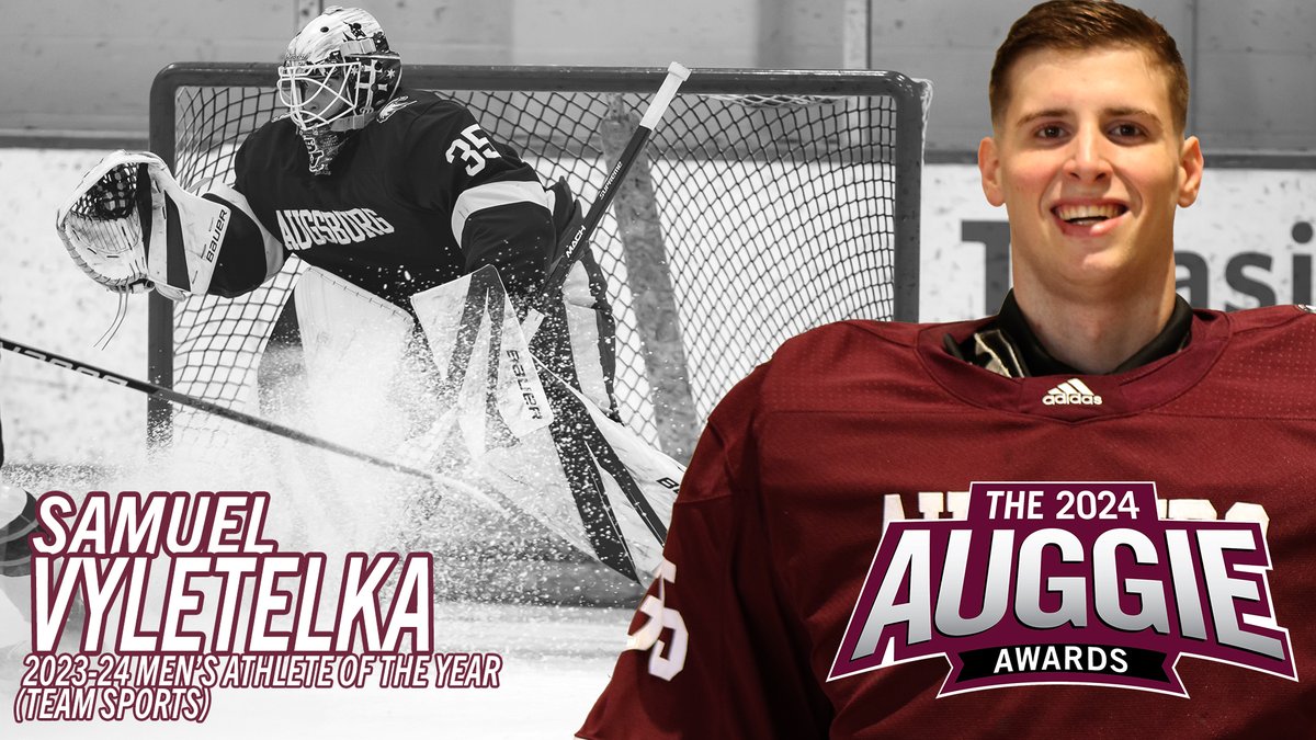2024 #AuggieAwards Men's Athlete of the Year (Team Sports): Samuel Vyletelka (Hockey)! #whyD3 #AuggiePride