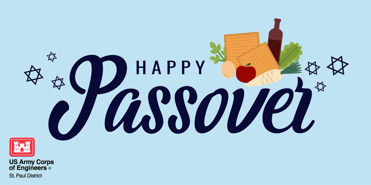 Happy Passover from the St. Paul District! #BuildingStrong #USACEMVD