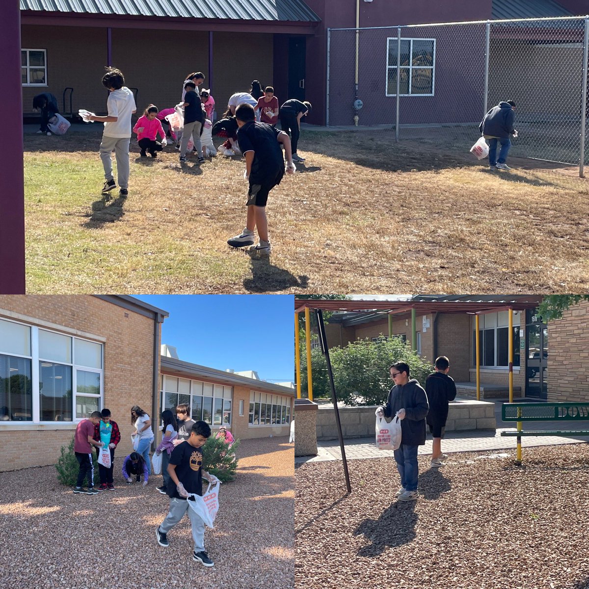Thank you 5th graders! They spent part of their day cleaning our campus for #EarthDay2024 @ECISDScience #DowlingDeepDive