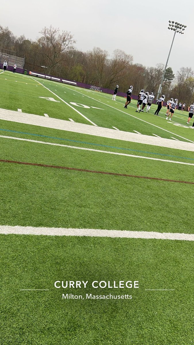 burkie_m's tweet photo. Thank you @CurryFootball and @CoachTParsons for letting me learn about your program and campus. Hope to be back this summer. @Pippin_McKinley @DanversFootball https://t.co/QcgR11RDeC