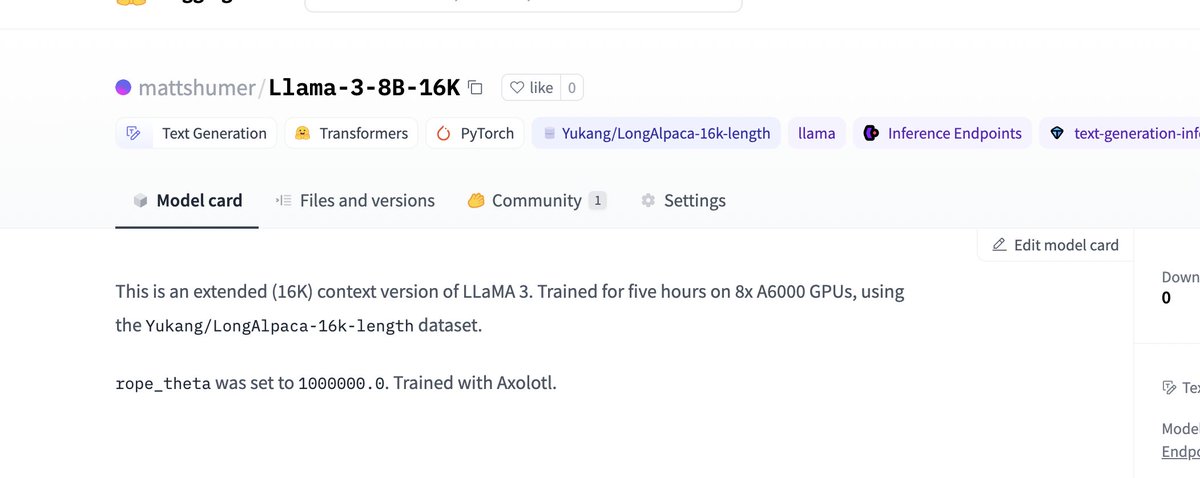 I've doubled LLaMA 3's context window to 16K tokens. Fully open-source. Link in thread: