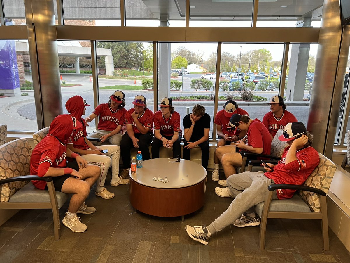 Always proud of our baseball team, struggling through a rough night supporting their brother! #FranklinMADE