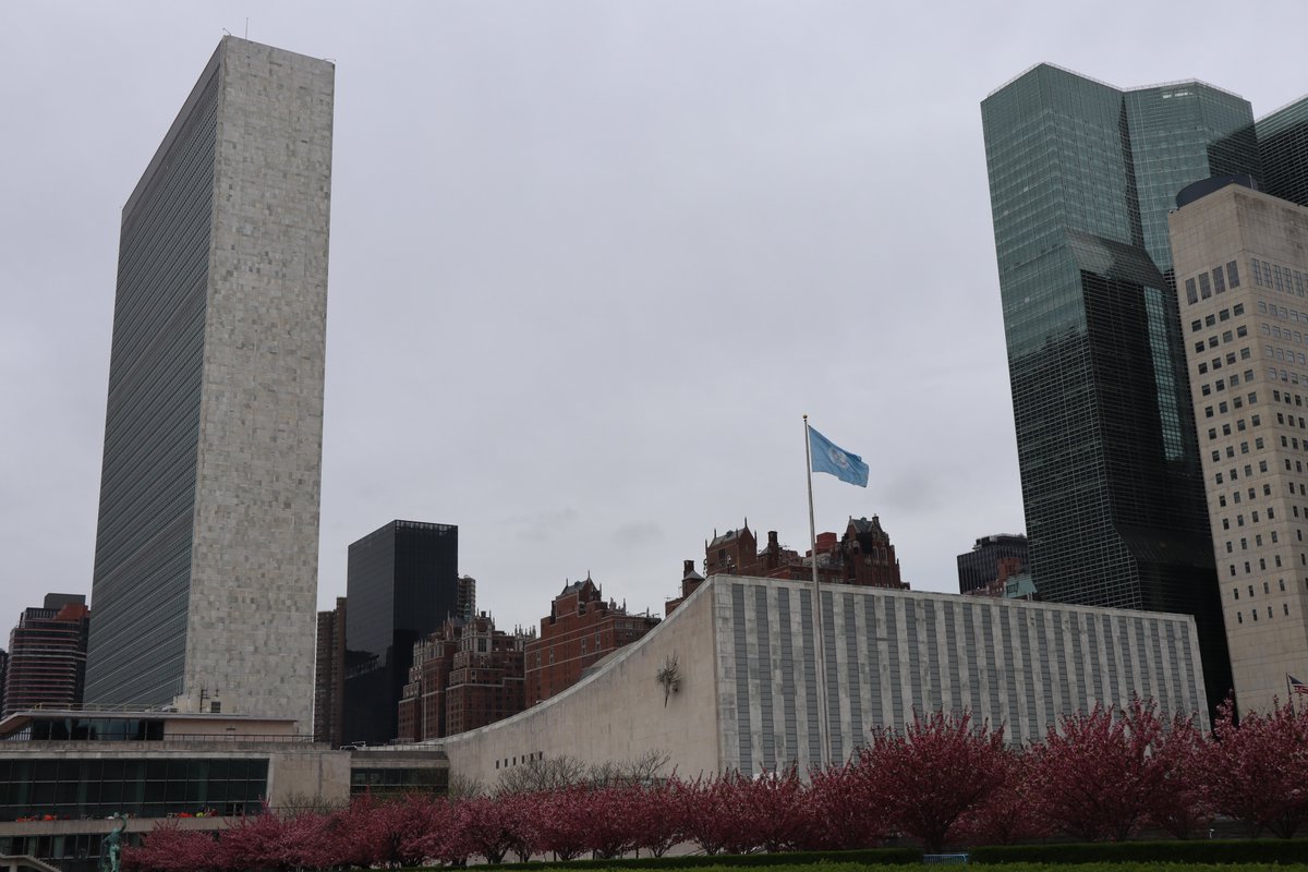 The gardens at the UN Headquarters in NY during the UNPFII @APTNNews