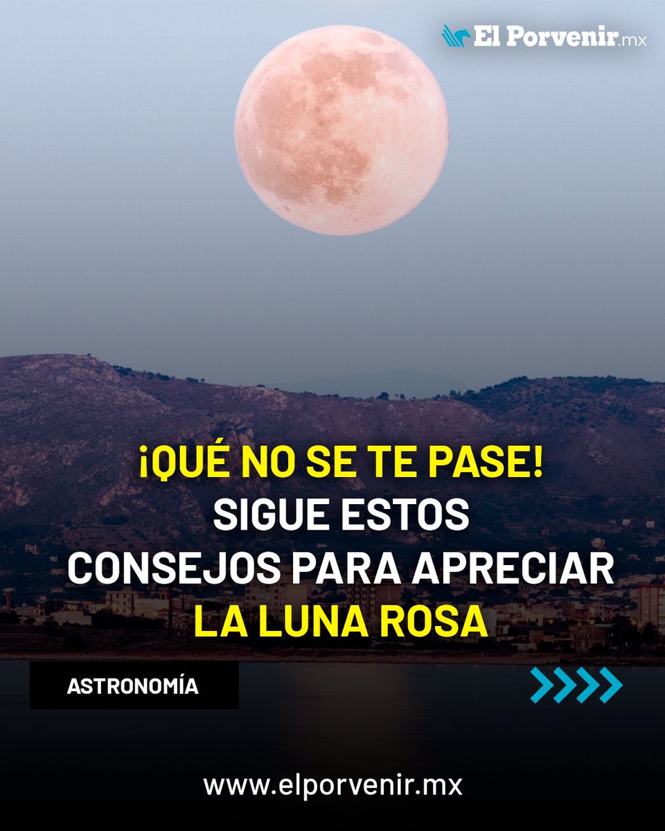 🌕 #SUPERLUNA | Ojalá no haya nubes en el cielo 😅
La noche del martes, el firmamento será escenario de uno de los espectáculos más hermosos del año que no te puedes perder !la Luna Rosa!
