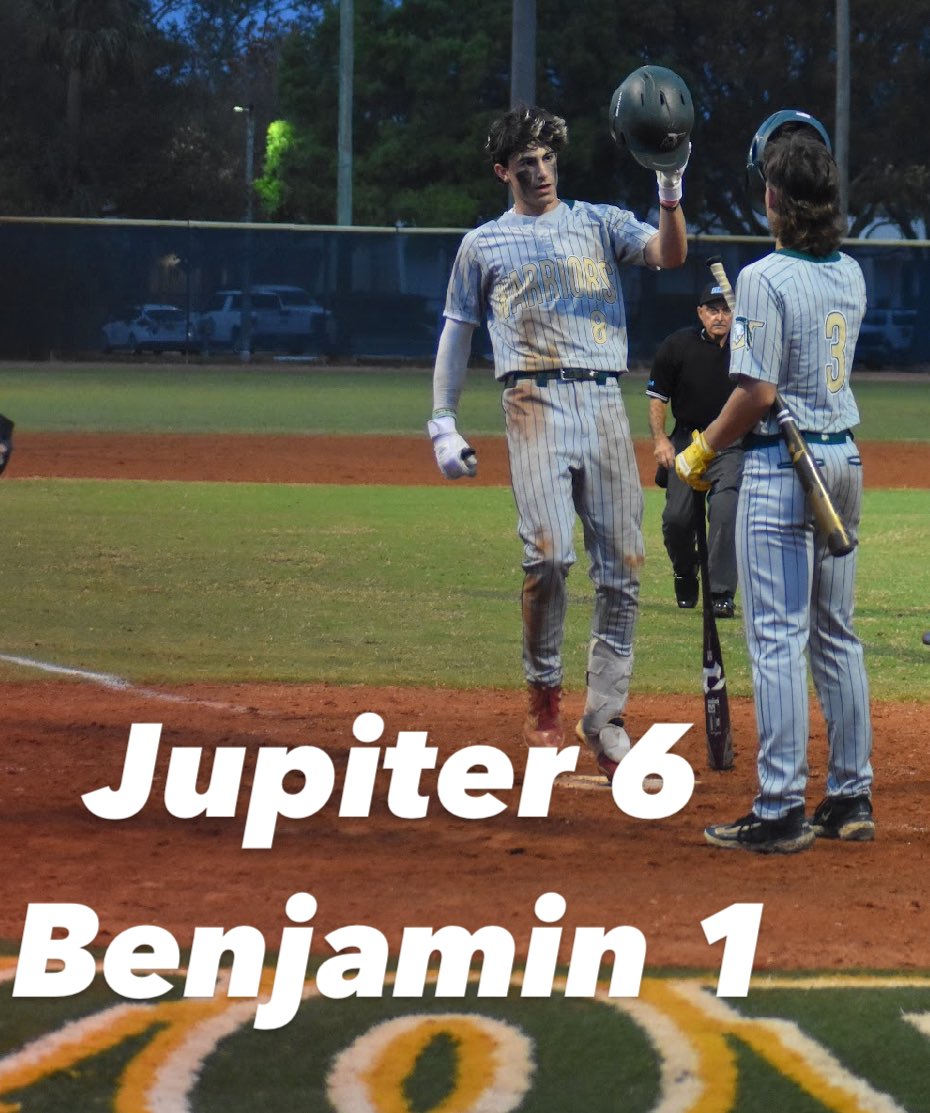 Jup_Baseball's tweet image. Big win to start the week 💪🏼

@gabe_graulau8 3-4, 2B, 4 RBI, 2 IP, 2 H, 0 ER, 3 K
@EthanTrivison W, 5 IP, 2 H, 1 ER, 5 K
@blanks_brady 2-4, RBI

Regular season finale on Wednesday at Martin County, 6pm

#DontPokeTheBear #8togo
