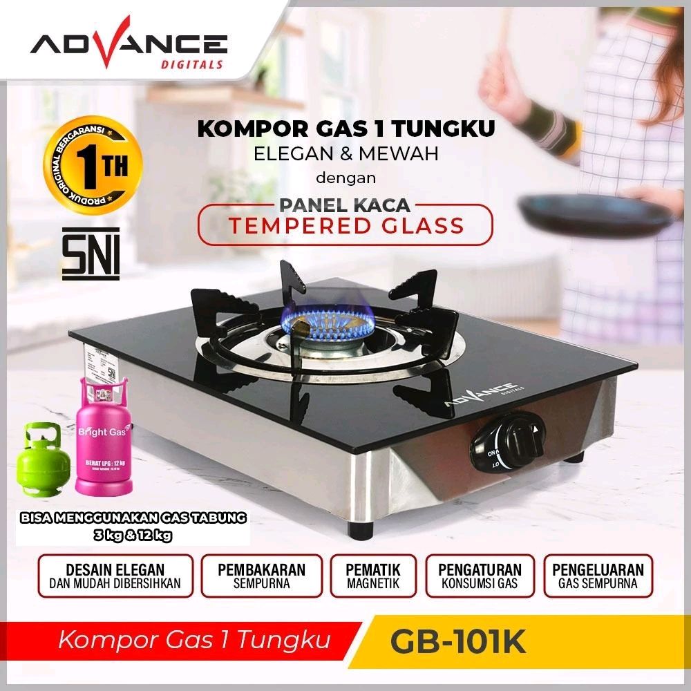 😎 Kompor Gas Kaca 1 Tungku GB-101K Tempered Glass GB-101 K 

➡️ Harga Rp89.500

➡️ Belinya di  shope.ee/4VGIA92h6d