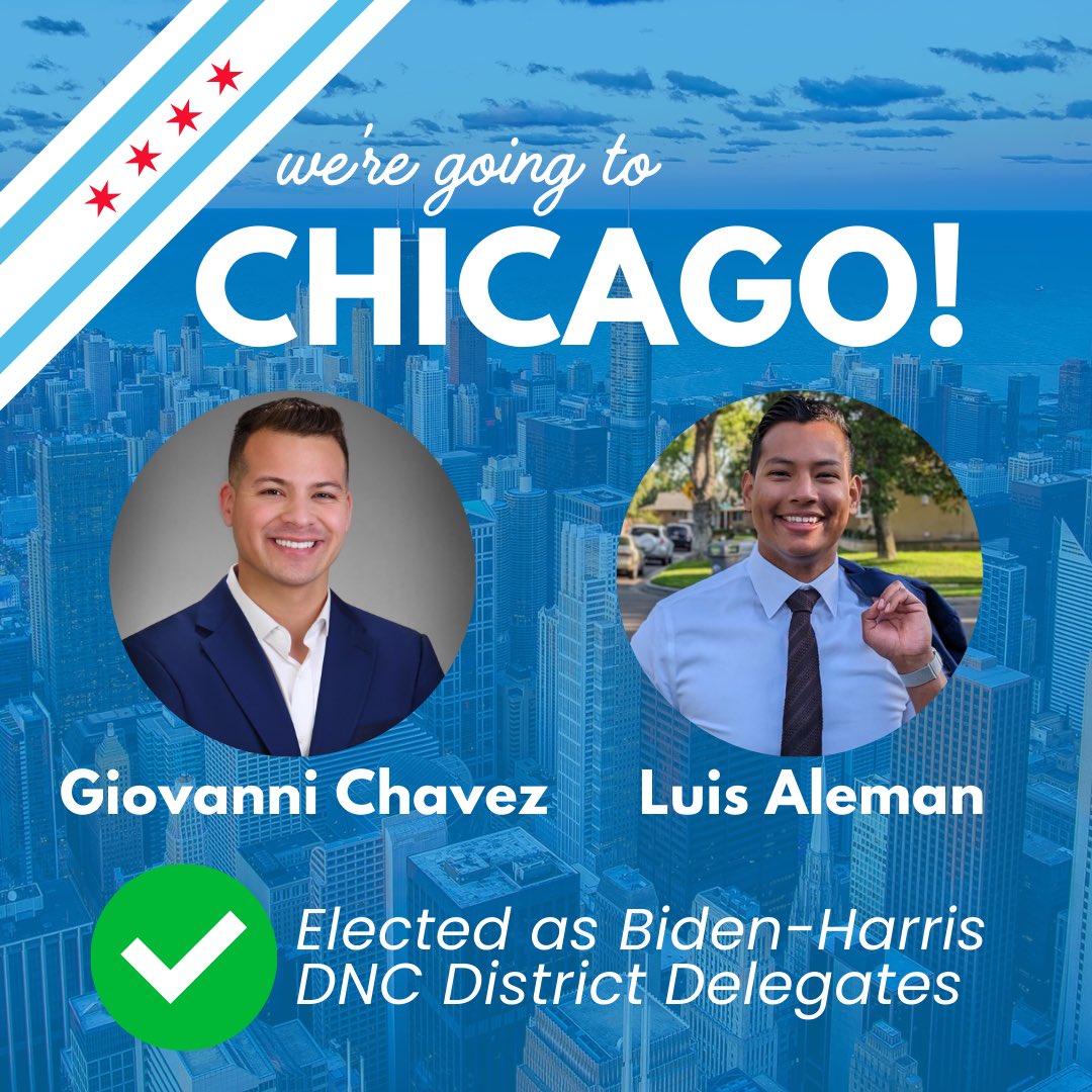 We’re going to Chicago! Thank you to all those that voted for and/or supported us. We look forward to making our voices heard at the 2024 Democratic National Convention in Chicago!