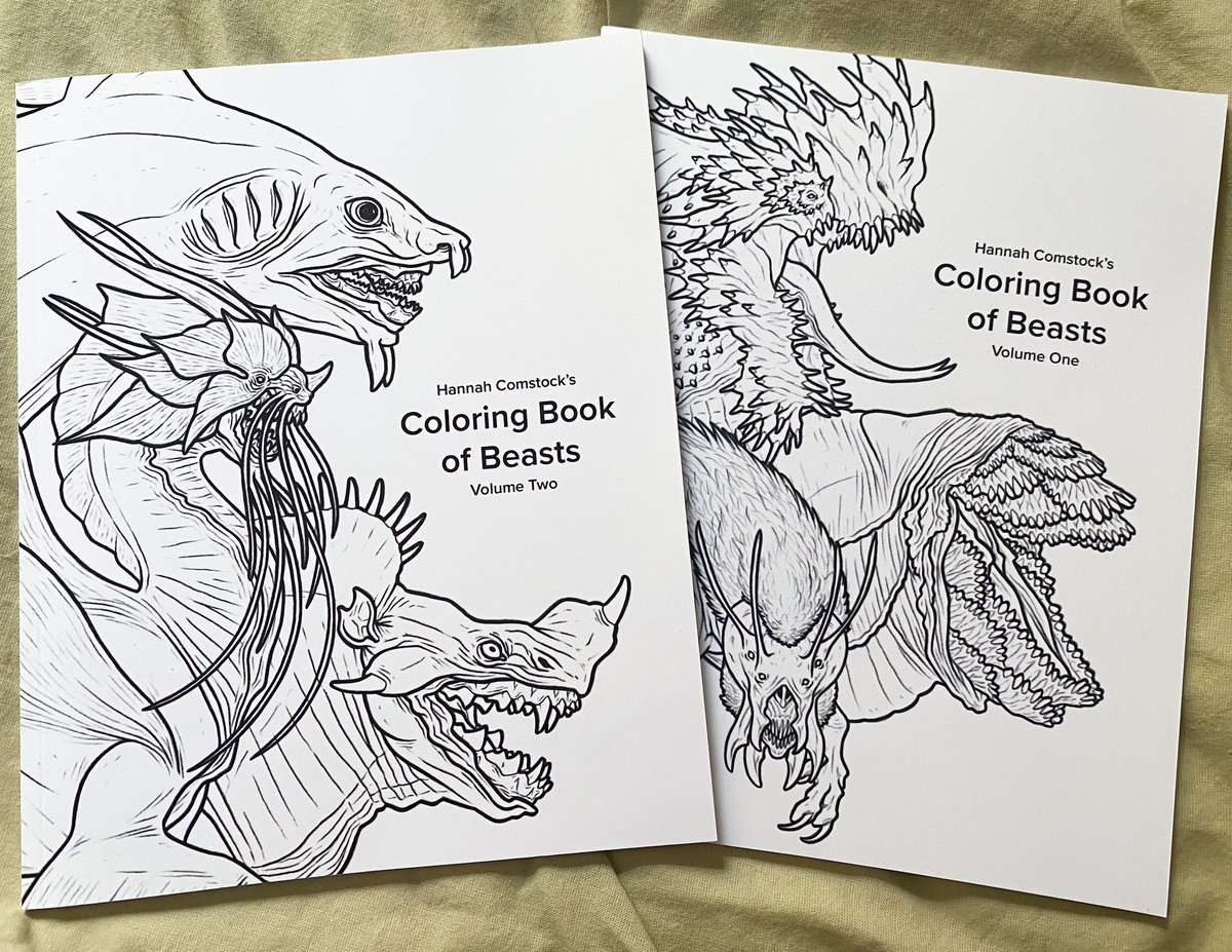 The Coloring Book of Beasts volume two is now available for pre-order! 
