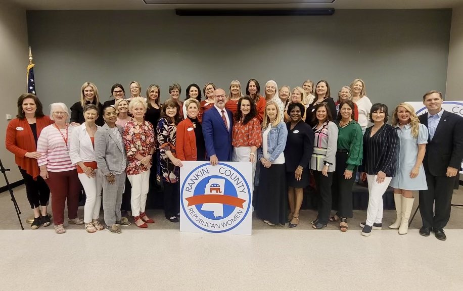 Haley and I really enjoyed being at the Rankin County Republican Women’s meeting tonight, and it was good to hear from the guest speaker, Brad White—a former MSGOP Chairman and current Executive Director of MDOT.