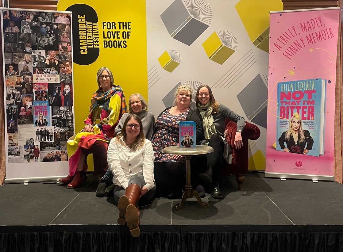 Great evening @camlitfest with @HelenLederer A great insight into a pioneering woman in comedy. Not content with her own success she has been instrumental in raising female Comedy literature with @CWIPprize Plus, got to meet these amazing women too. Women, empowering Women.