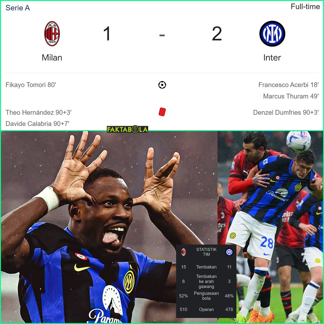 FaktaSepakbola's tweet photo. 🏆🇮🇹 RESMI: Inter juara Serie A 2023/24!!

Inter memastikan gelar scudetto musim ini, setelah berhasil mengalahkan AC Milan di laga penentu 🥶

WHAT A MOMENT! https://t.co/V3xBOHEEU6