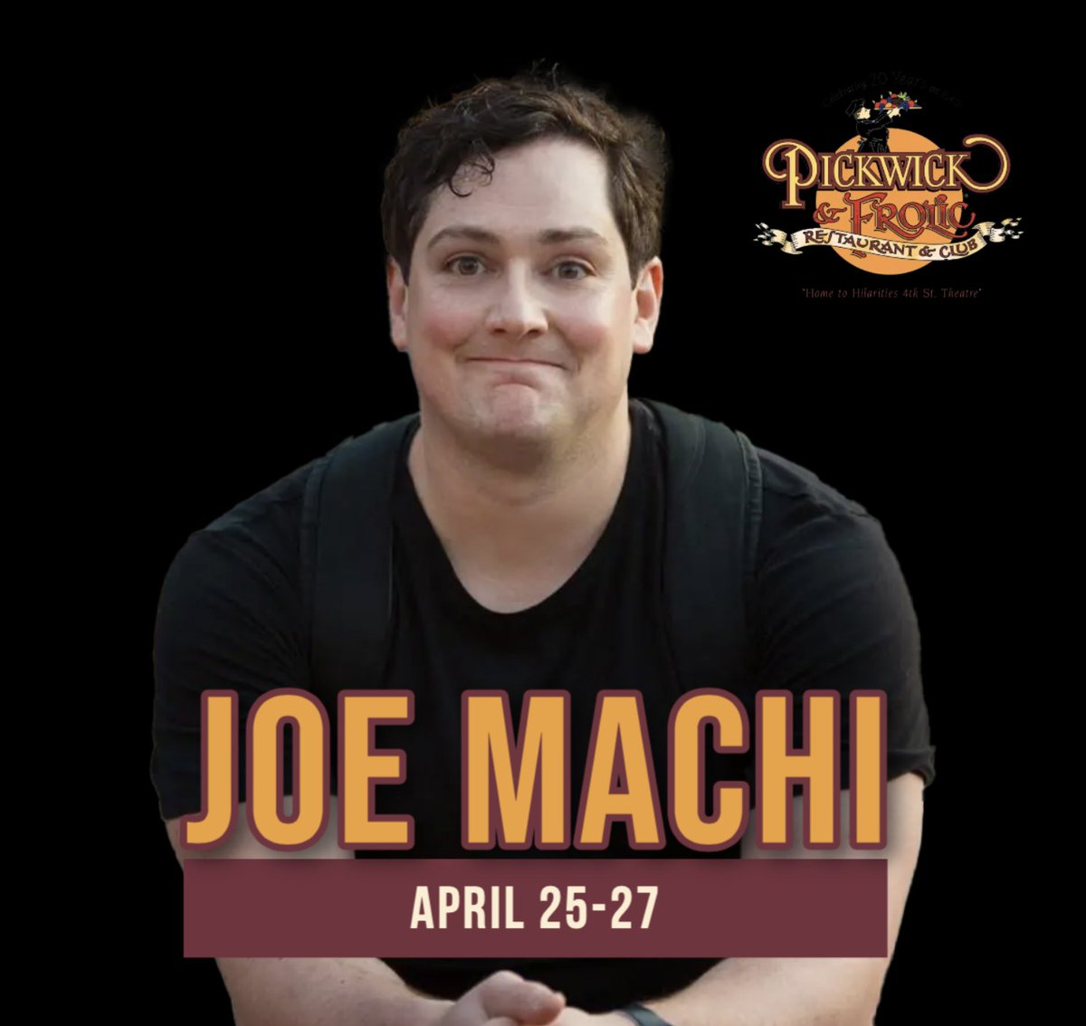 We're kicking off the weekend at 7PM with @joemachi and tickets are still available! 🎟: pickwickandfrolic.com/2015/04/joe-ma…