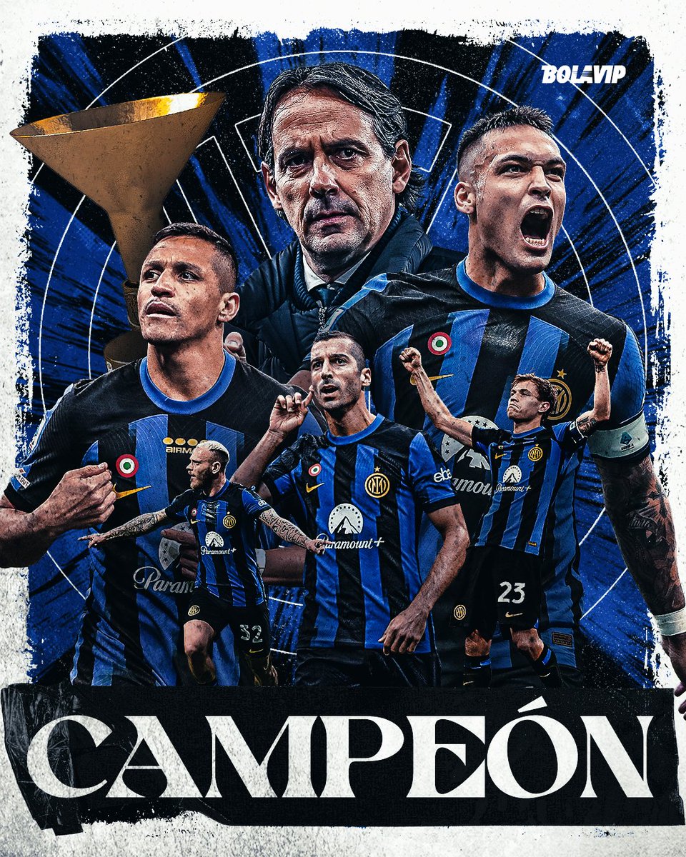 𝗜𝗡𝗧𝗘𝗥 𝗖𝗔𝗠𝗣𝗘𝗢́𝗡 𝗗𝗘 𝗟𝗔 𝗦𝗘𝗥𝗜𝗘 𝗔 🏆🇮🇹 Vigésimo título de liga para el Inter. Este tiene sabor especial: se consagraron ¡CINCO FECHAS ANTES! Para colmo, en el Derby della Madonnina y en el Giuseppe Meazza. Superioridad TOTAL del equipo de Inzaghi. 💥