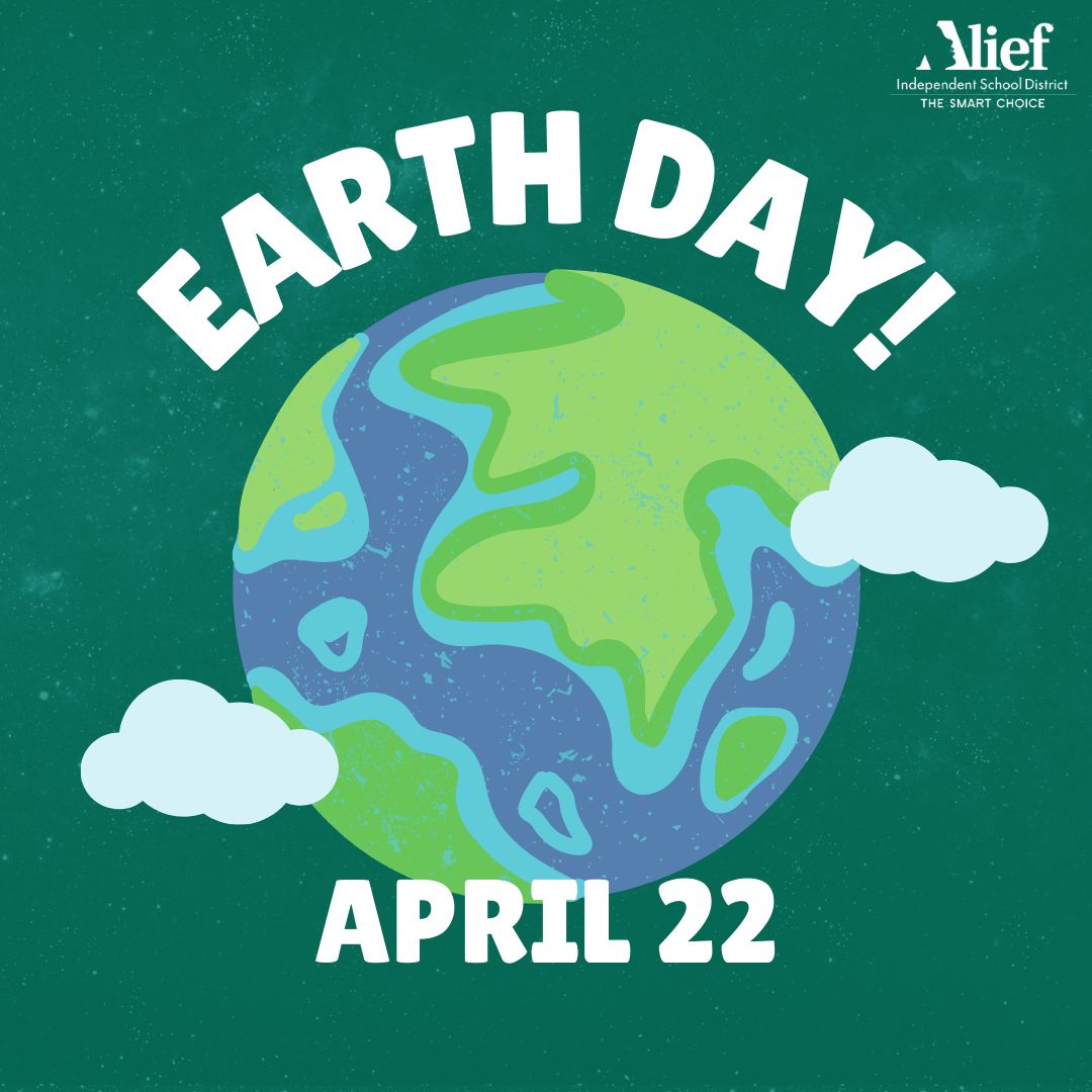 Join Alief ISD in honoring Earth Day! Let's pledge to nurture our planet and inspire a legacy of sustainability. #AliefCare