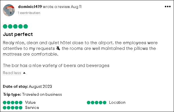 🌟 Discover What Our Guests Are Raving About! 🌟   OUR ASSOCIATES GO THE EXTRA MILE!

Curious to know what makes our hotel a top-notch choice for travelers?  Featuring real TripAdvisor reviews from our delighted guests! 🏨✨

#GuestReviews #TravelExperiences #OurHappyGuests