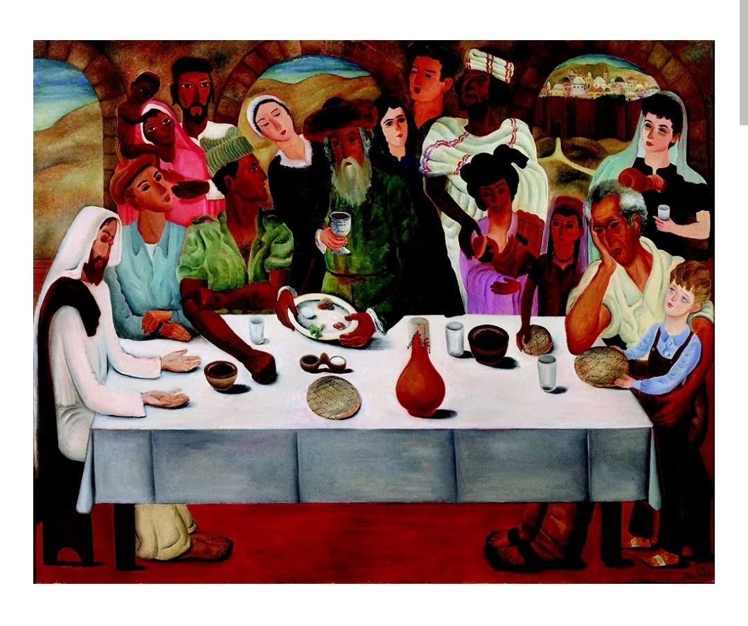 May we all be together and safe next year in Jerusalem. Chag Pesach Sameach!

First Seder in Jerusalem, Reuven Rubin (1949)

#Pesach #Passover #Jerusalem #ChagPesachSameach
