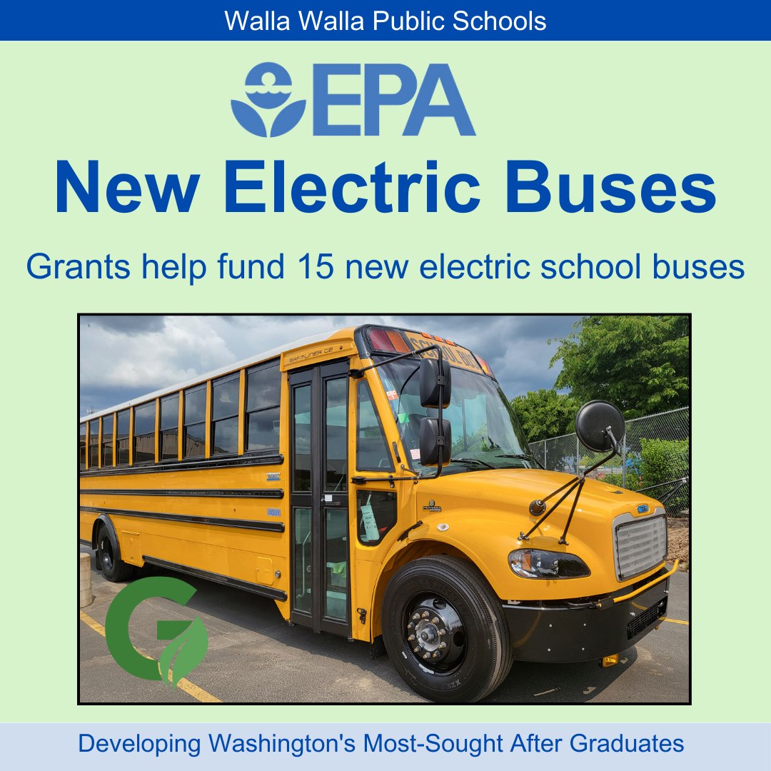 With a $3.7M grant from the @EPA and a $1M grant from the @EcologyWA, nearly half of @wwschools school bus fleet will #GoElectric! 🚌 ⚡This initiative supports green initiatives and ensures safer transportation for students. Explore our inventory: bit.ly/3kl5DIv.