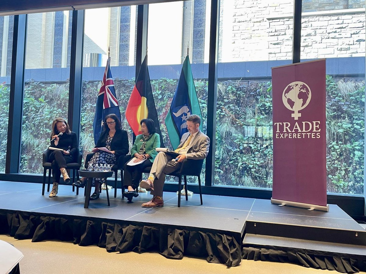 A great event on industrial policy and international trade co-hosted by the <a href="/TradeExperettes/">TradeExperettes</a> and <a href="/AusintheUS/">Australian Embassy, USA 🇦🇺🇺🇸</a>, thanks to generous support of the National Foreign Trade Council <a href="/NFTC/">NFTC</a> and the Silverado Policy Accelerator <a href="/SilveradoPolicy/">Silverado Policy Accelerator</a>.