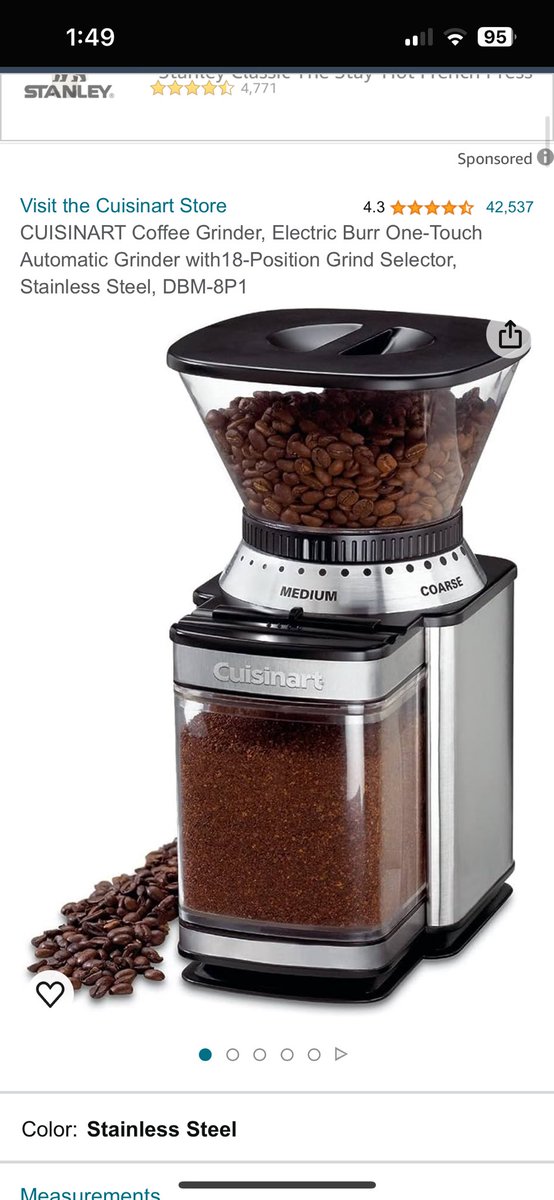 evictorio92's tweet photo. @trashh_dev The more cups the more commercial and less expensive.

Before I dived into coffee espresso geek world, this fella did the trick (I still have it but now use it less frequently, Rn driving a Hand Timemore grinder): https://t.co/LxfFhe7TMD