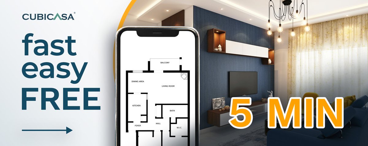 Easily create stunning floorplans with CubiCasa! Go beyond pictures and impress clients with professional layouts! As a member, access CubiCasa basic for free! Enjoy fast and easy floorplans. #TheMLS #CubiCasa