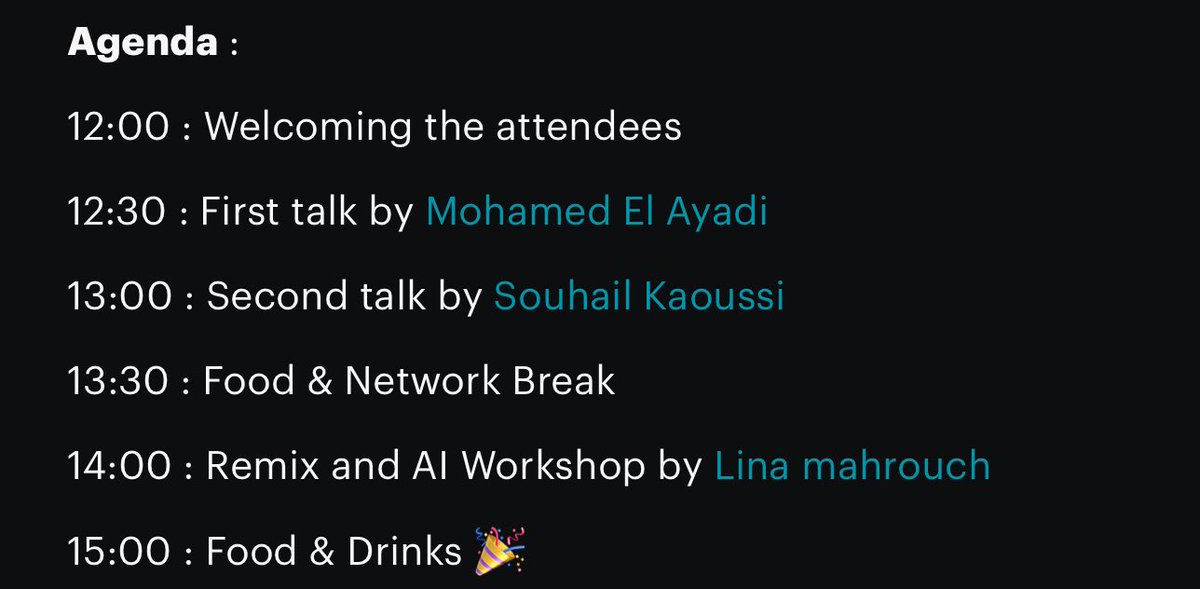 Check out our Remix meetup agenda! @incepterr and @souhail_kaoussi will be speaking and helping us learn more about Remix!