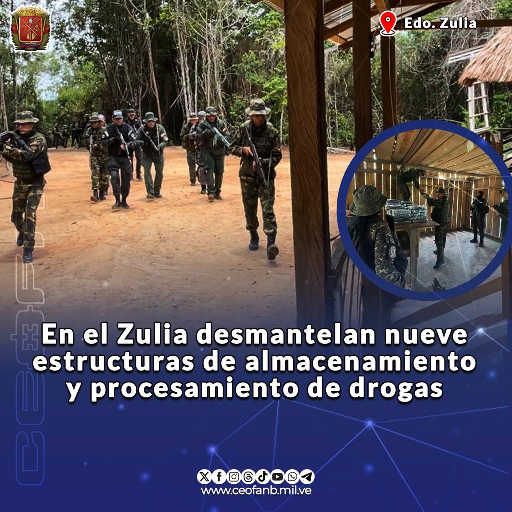 📲🆕🔴 #22Abr || En el Zulia desmantelan nueve estructuras de almacenamiento y procesamiento de drogas. Lea más en nuestra página Web. 👇👇

ceofanb.mil.ve/fanb-22abr/