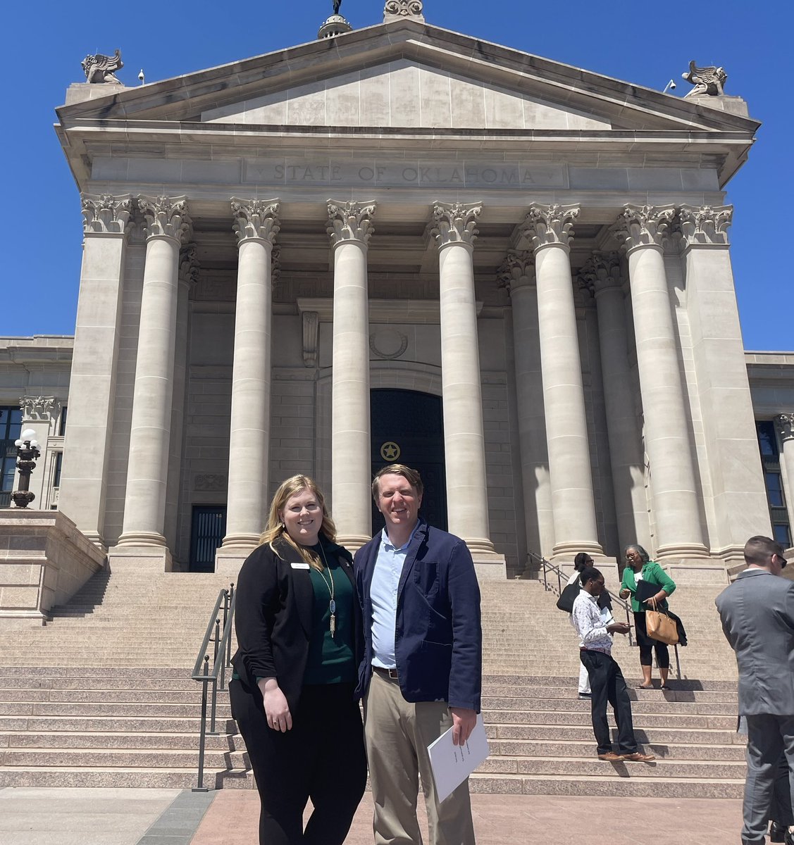 The_Shep_'s tweet photo. So thankful to represent @rfbo at the OK State Capitol for Anti-Hunger Day (SCR24) with our great partners of @HungerFreeOK and @okfoodbank!
It was great talking with legislators about hunger and food insecurity in their communities. Together we can help #EndHungerInOK https://t.co/8ELEKBwOyw