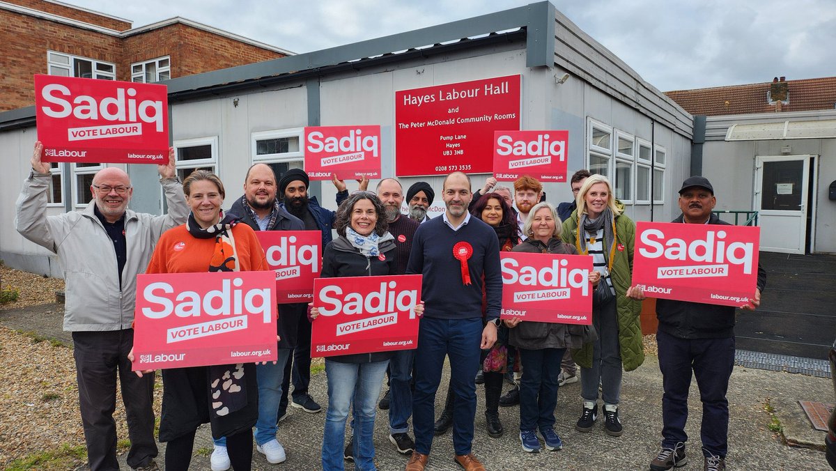 A great start to the week supporting @HillingdonLab colleagues to get out the postal vote for @SadiqKhan @BassamMahfouz & @LondonLabour in #Hayes. Use all three votes for @UKLabour! 🗳️🌹