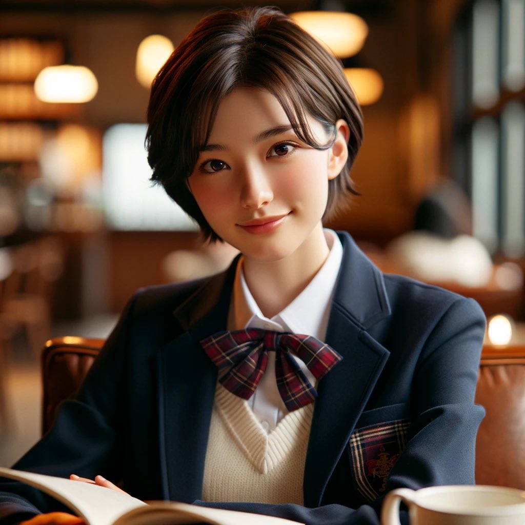 pascalcocoa's tweet image. DALL E ドローイング
テーマはカフェでくつろぐ
おはようございます
今日も楽しく参りましょう
#美少女  #dalle #dalle3 #cafe #ai #AI美女 #AIart