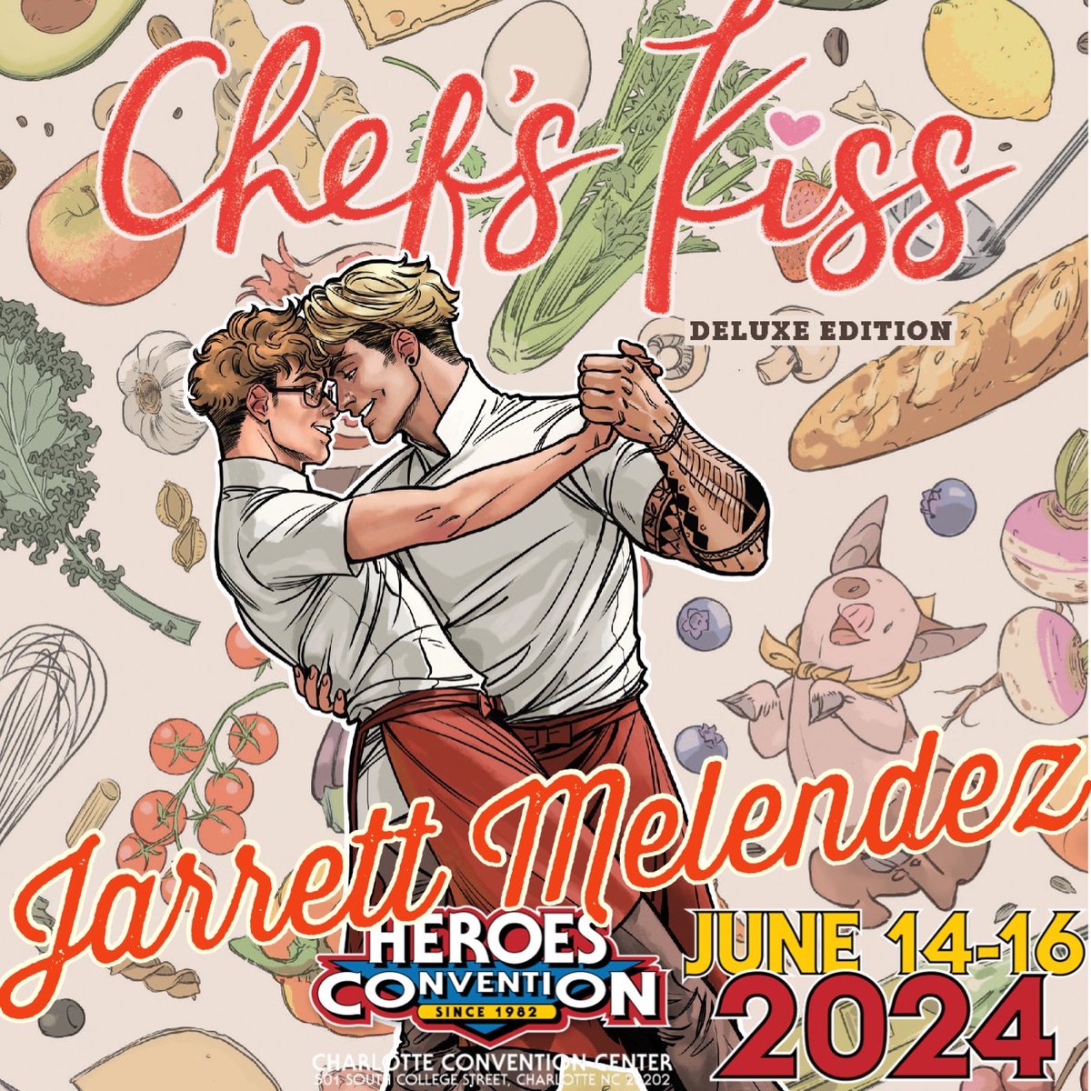 The Eisner-nominated author of the hit graphic novels 'Chef's Kiss' & 'My Pokémon Baking Book', Jarrett Melendez, returns to HeroesCon, June 14-16! #jarrettmelendez #chefskiss #mypokemonbakingbook Tickets: heroesonline.com/heroescon/tick……Featured Guest List: heroesonline.com/heroescon/feat……