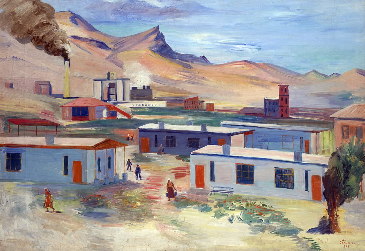 Worker's Settlement and Concrete Plant, Davalu, Ararat Region wikiart.org/en/martiros-sa…