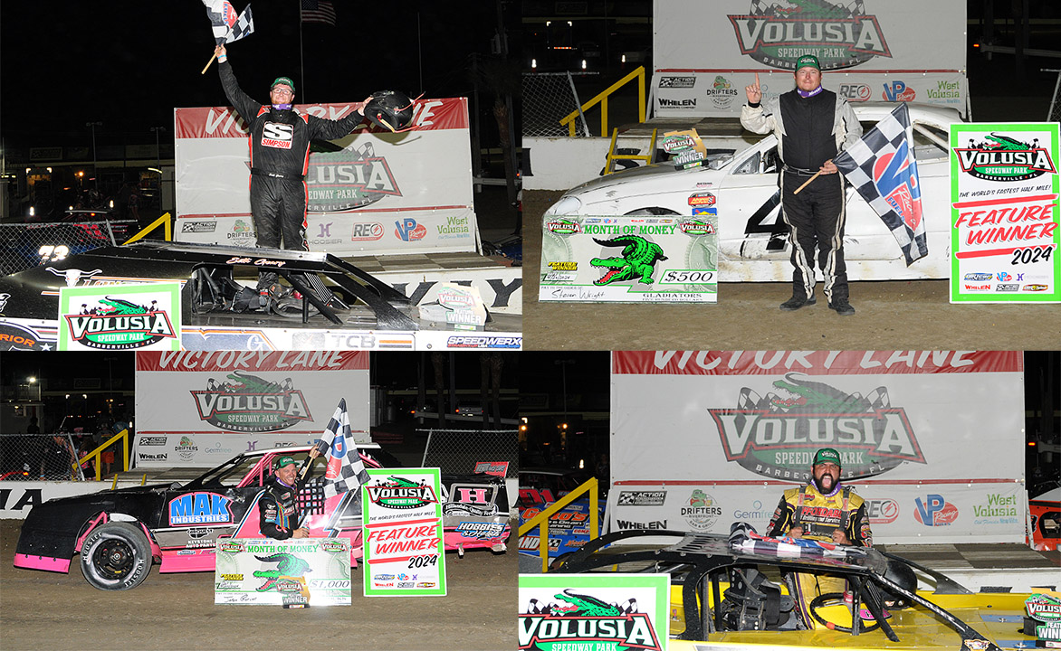 The Month of Money continues to produce thrilling storylines. Seth Geary (UMP Modified), Dustin Carter (604 Late Models), Jason Garver (Thunder Stocks) and Steven Wright (Gladiator) each wrote their own victorious story on Saturday. 𝗥𝗘𝗔𝗗 𝗠𝗢𝗥𝗘 👇 volusiaspeedwaypark.com/news/big-money…