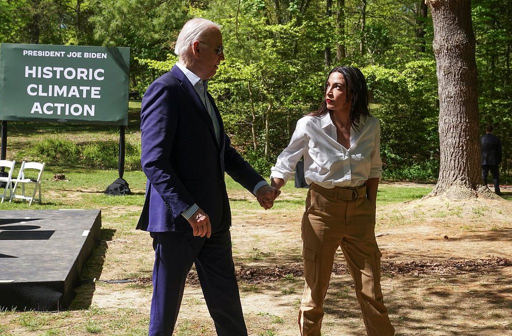AOC and Biden are both thinking the same thing: 'Not my type. Way too old for me.'
