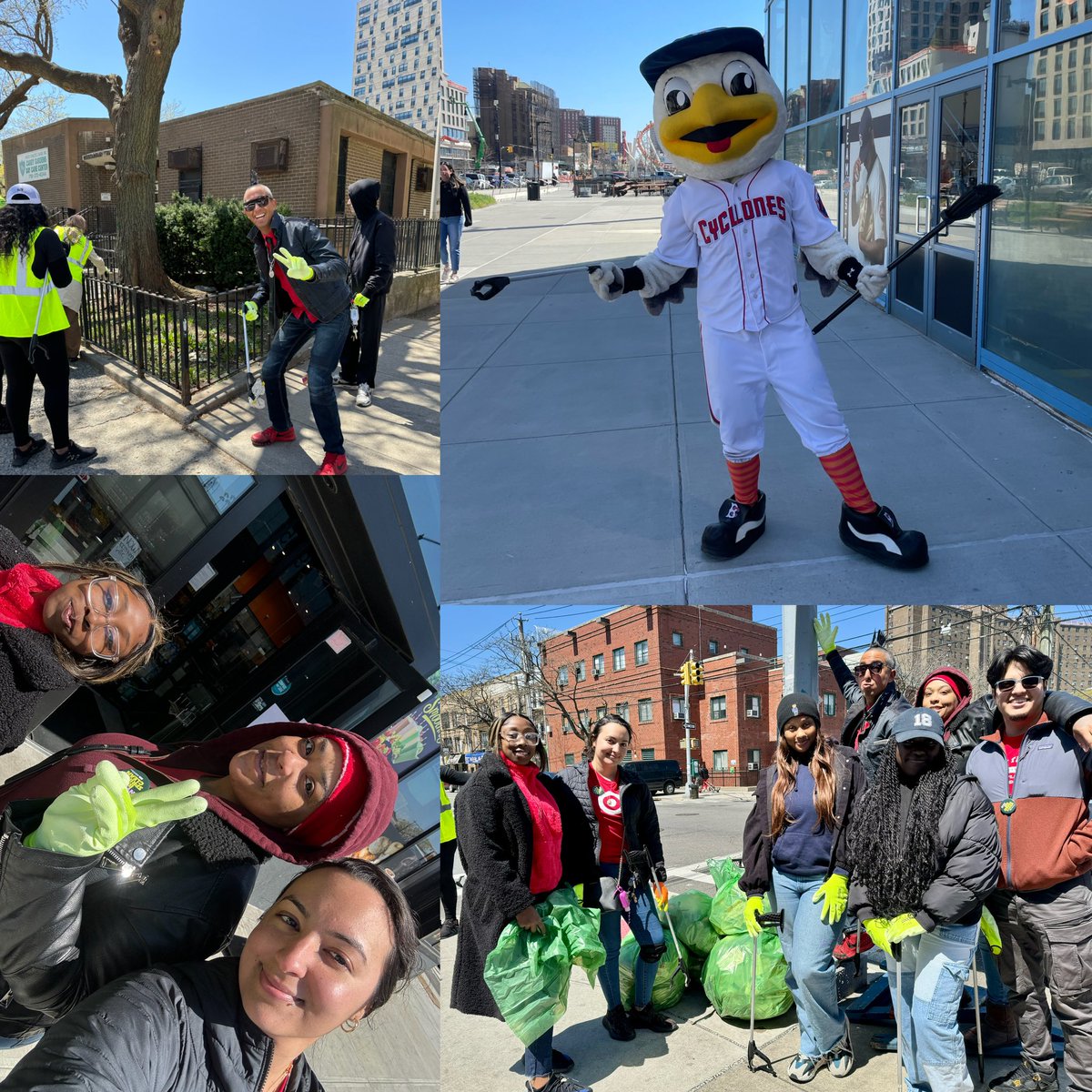 D423 spending Earth Day cleaning up the Coney Island area alongside the department of Sanitation and Brooklyn Cyclones Mascot Sandy! Amazing job team! 🌎🧹💪🏼🎯#D423 #WorkSomewhereYouLove <a href="/MikeCasolino/">M</a> <a href="/AshelyDubose/">Ashely Dubose</a>