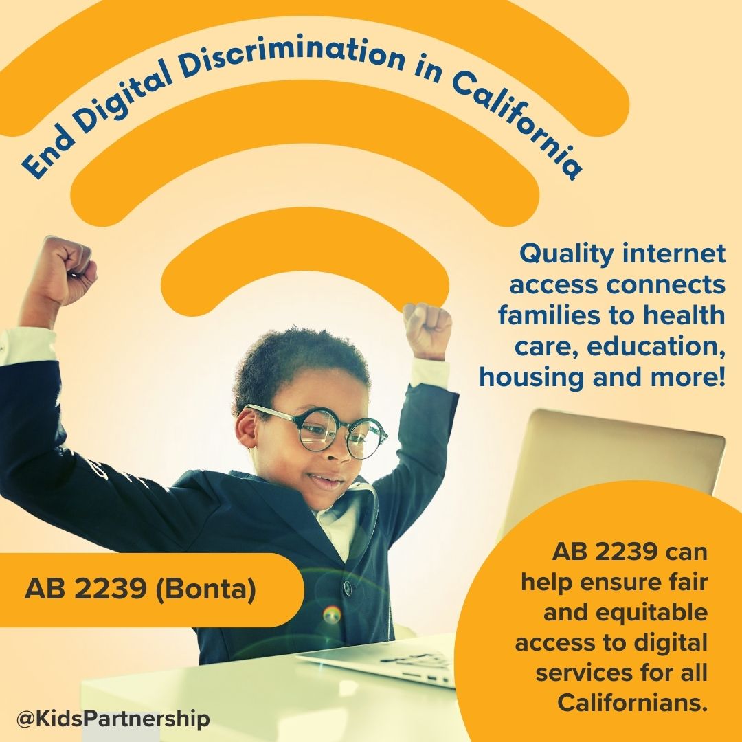 Digital equity is a kid's health issue! Excited for #CALeg Assembly Judiciary to hear #DigitalEquity bill #AB2239 (@AsmMiaBonta)!

💪Let's make history @DianeDixonAD72 @BauerKahan @isaacgbryan @AsmMattHaney @AsmConnolly @BMaienschein @AsmTinaMcKinnor @AsmPacheco @MarieWaldron75