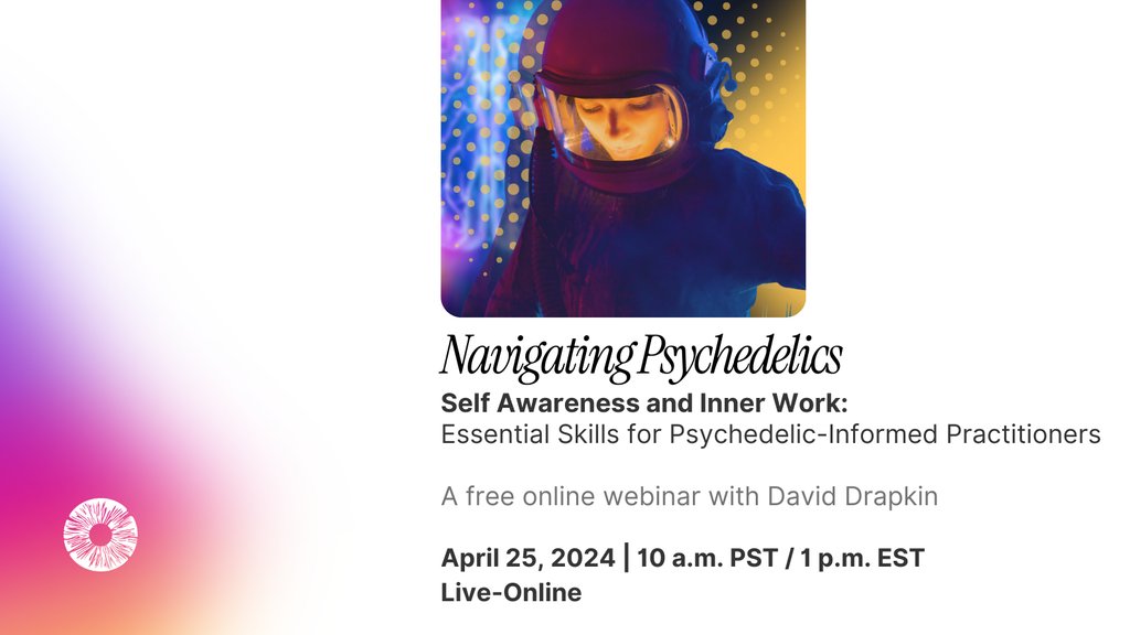 Psychedelic practitioners: Learn how to identify and work with your own implicit biases, beliefs, and emotional triggers that arise when working with clients using psychedelics. 🔮 Join us this Thursday for a FREE webinar!👇️ Register now: psychedelicstoday.com/2024/04/20/sel…