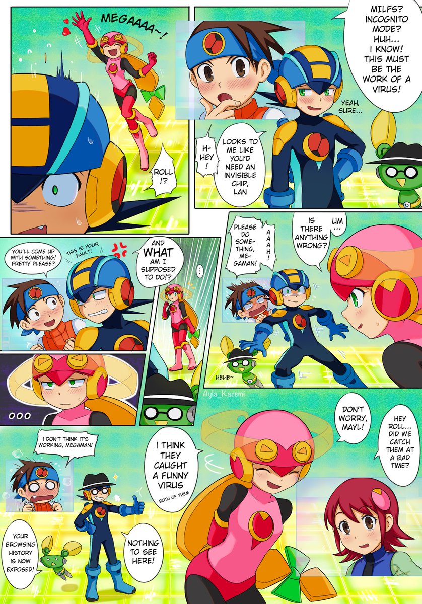 Incognito mode - part 2 (EN) 
(Read from right to left)
#MegaManEXE #ロックマンエグゼ