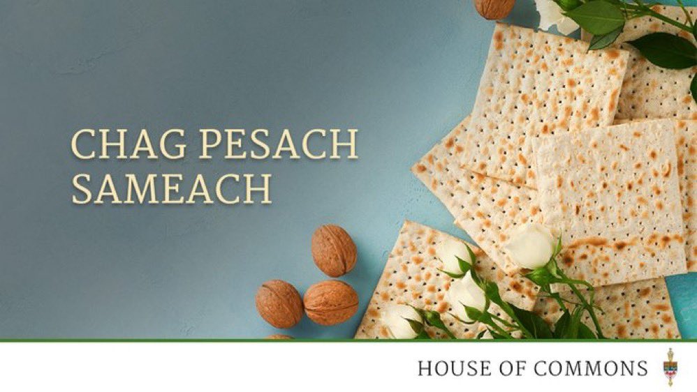 To all friends and neighbours celebrating the beginning of Passover this evening, Chag Pesach Sameach!