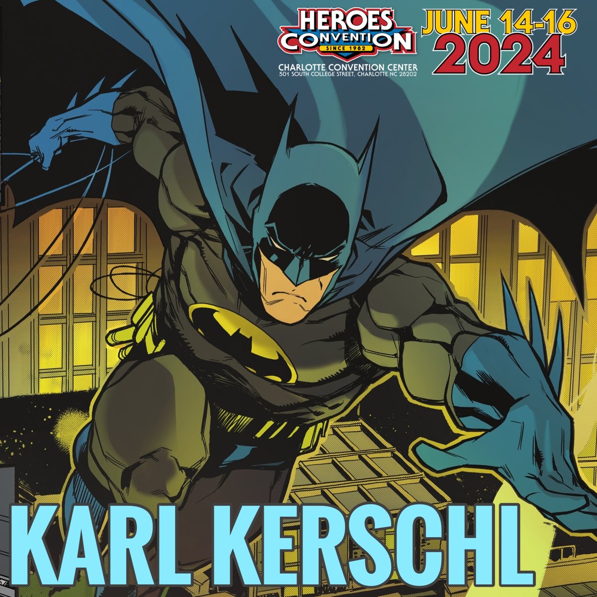 Eisner Award-winner KARL KERSCHL whose art adorns Teen Titans: Year One, ISOLA, Gotham Academy & Death Transit Tanager, will be at HeroesCon, June 14-16! #karlkerschl #gothamacademy #batman #heroescon Tickets: heroesonline.com/heroescon/tick… Featured Guest List: heroesonline.com/heroescon/feat…