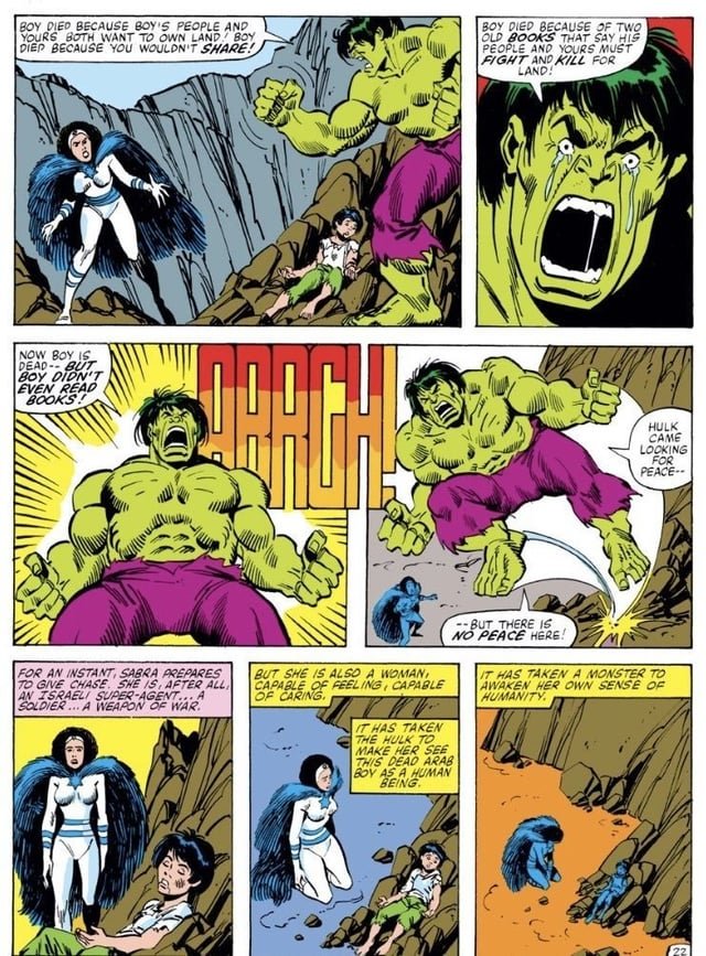 Haha, no. From The Incredible Hulk #256.