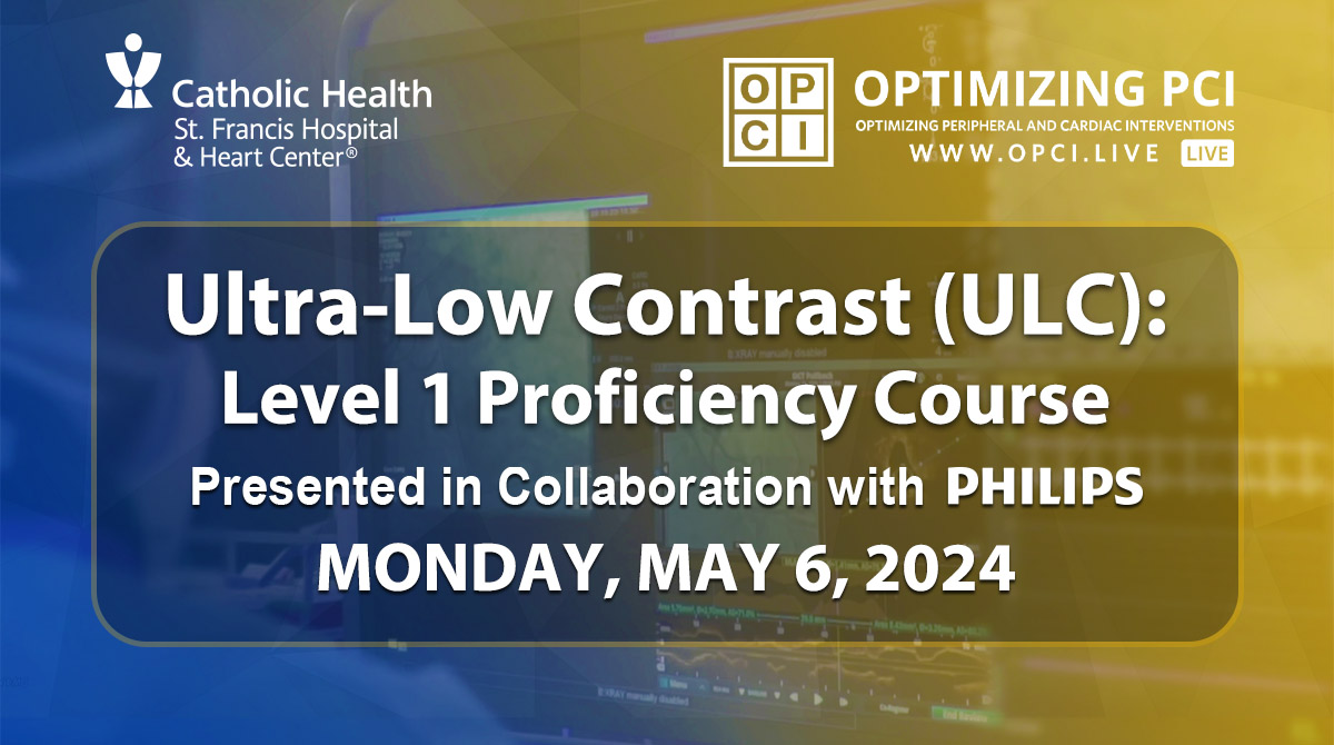 Only a few spots still open, apply now! May 6th in-person ULC course, presented in collaboration with @Philips, at St. Francis Hospital in Roslyn, NY. Restricted to practicing interventional cardiologists with imaging experience in the U.S. and Canada. bit.ly/4auIL1U.