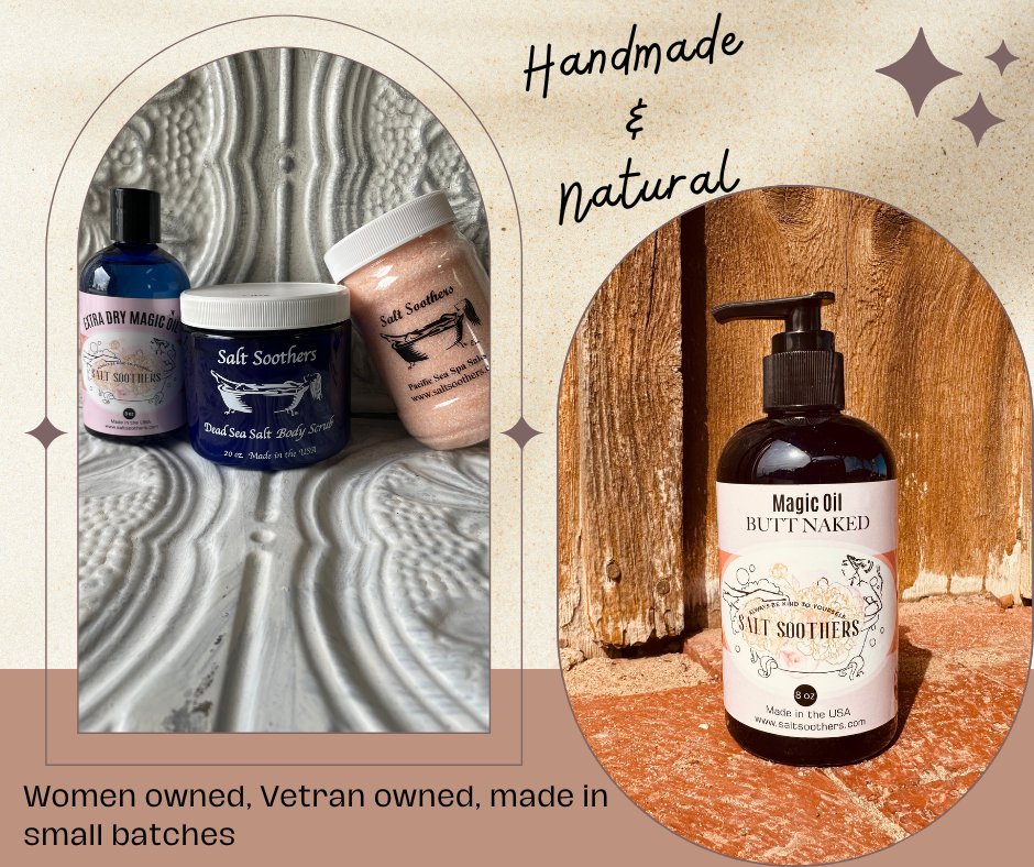 See how we can help your skin with  our natural products saltsoothers.com