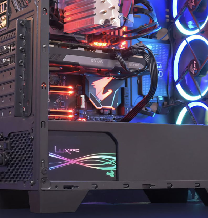AerocoolGlobal's tweet photo. LUX PRO RGB 💯
This PSU is enhanced with a 105°C Japanese primary capacitor and a 14cm FDB fan, boosting airflow and lifespan for superior thermal reliability. But let’s not forget the 13 unique RGB effect
🌈 .
#AeroCool #PSU #LUXPRO #RGB #ARGB #ModularSeries https://t.co/p5BIobyVSJ